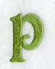 Victorian Lower Case Letter p (3 Inch)