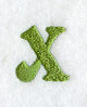 Victorian Lower Case Letter x (3 Inch)