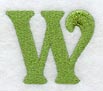 Victorian Letter W (3 Inch)