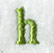Victorian Lower Case Letter h (3 Inch)