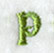 Victorian Lower Case Letter p (3 Inch)