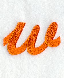 Cayman Lower Case Letter w (3 Inch)