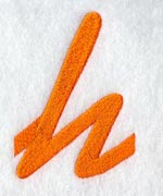 Cayman Lower Case Letter h (3 Inch)