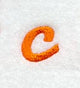 Cayman Lower Case Letter c (3 Inch)