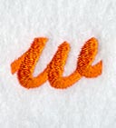 Cayman Lower Case Letter w (3 Inch)