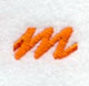 Cayman Lower Case Letter m (3 Inch)