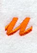 Cayman Lower Case Letter u (3 Inch)