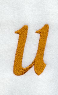 Cheshire Lower Case Letter u (3 Inch)