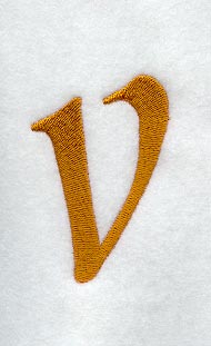 Cheshire Lower Case Letter v (3 Inch)