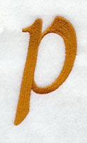 Cheshire Lower Case Letter p (3 Inch)