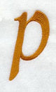 Cheshire Lower Case Letter p (3 Inch)