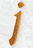 Cheshire Lower Case Letter j (3 Inch)
