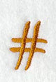 Cheshire Number Sign (3 Inch)
