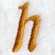 Cheshire Lower Case Letter h (3 Inch)