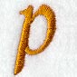 Cheshire Lower Case Letter p (3 Inch)