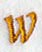 Cheshire Lower Case Letter w (3 Inch)