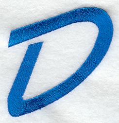 City Script Letter D (3 Inch)