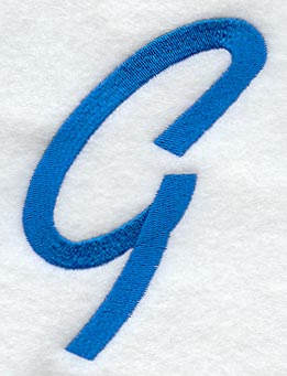City Script Letter G (3 Inch)