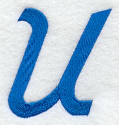 City Script Letter U (3 Inch)