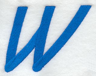 City Script Letter W (3 Inch)