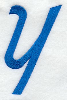 City Script Letter Y (3 Inch)