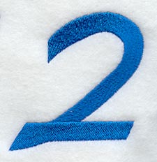 City Script Number 2 (3 Inch)