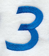 City Script Number 3 (3 Inch)