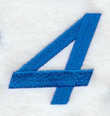 City Script Number 4 (3 Inch)