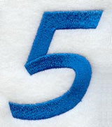 City Script Number 5 (3 Inch)