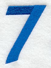 City Script Number 7 (3 Inch)