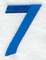 City Script Number 7 (3 Inch)