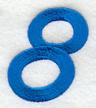 City Script Number 8 (3 Inch)