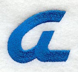 City Script Lower Case Letter a (3 Inch)