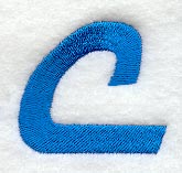 City Script Lower Case Letter c (3 Inch)