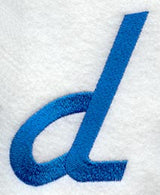 City Script Lower Case Letter d (3 Inch)