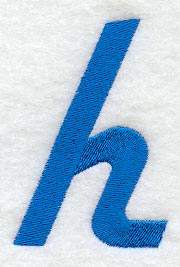 City Script Lower Case Letter h (3 Inch)