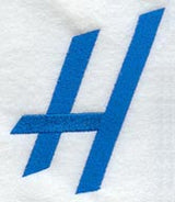 City Script Letter H (3 Inch)