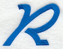 City Script Letter R (3 Inch)