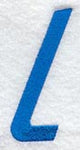 City Script Lower Case Letter l (3 Inch)