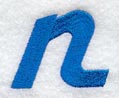 City Script Lower Case Letter n (3 Inch)