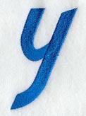 City Script Lower Case Letter y (3 Inch)