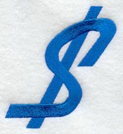 City Script Dollar Sign (3 Inch)