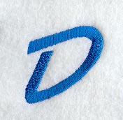 City Script Letter D (3 Inch)