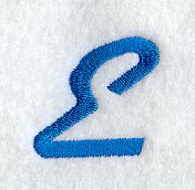 City Script Letter E (3 Inch)