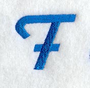 City Script Letter F (3 Inch)