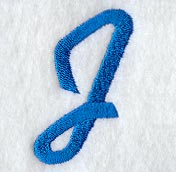 City Script Letter J (3 Inch)