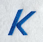 City Script Letter K (3 Inch)