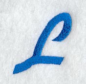 City Script Letter L (3 Inch)
