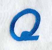 City Script Letter Q (3 Inch)
