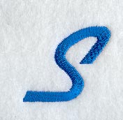 City Script Letter S (3 Inch)